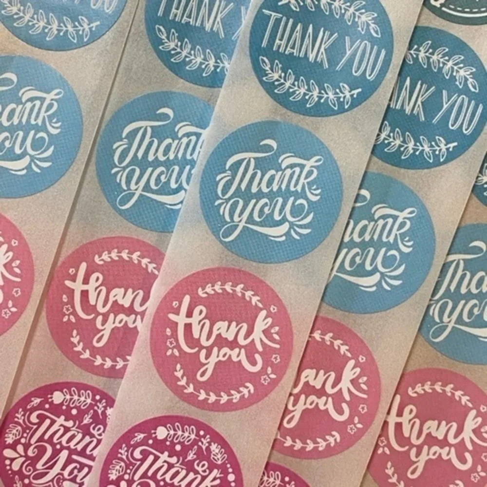 40 Small Thank You Stickers! (Quarter Size)